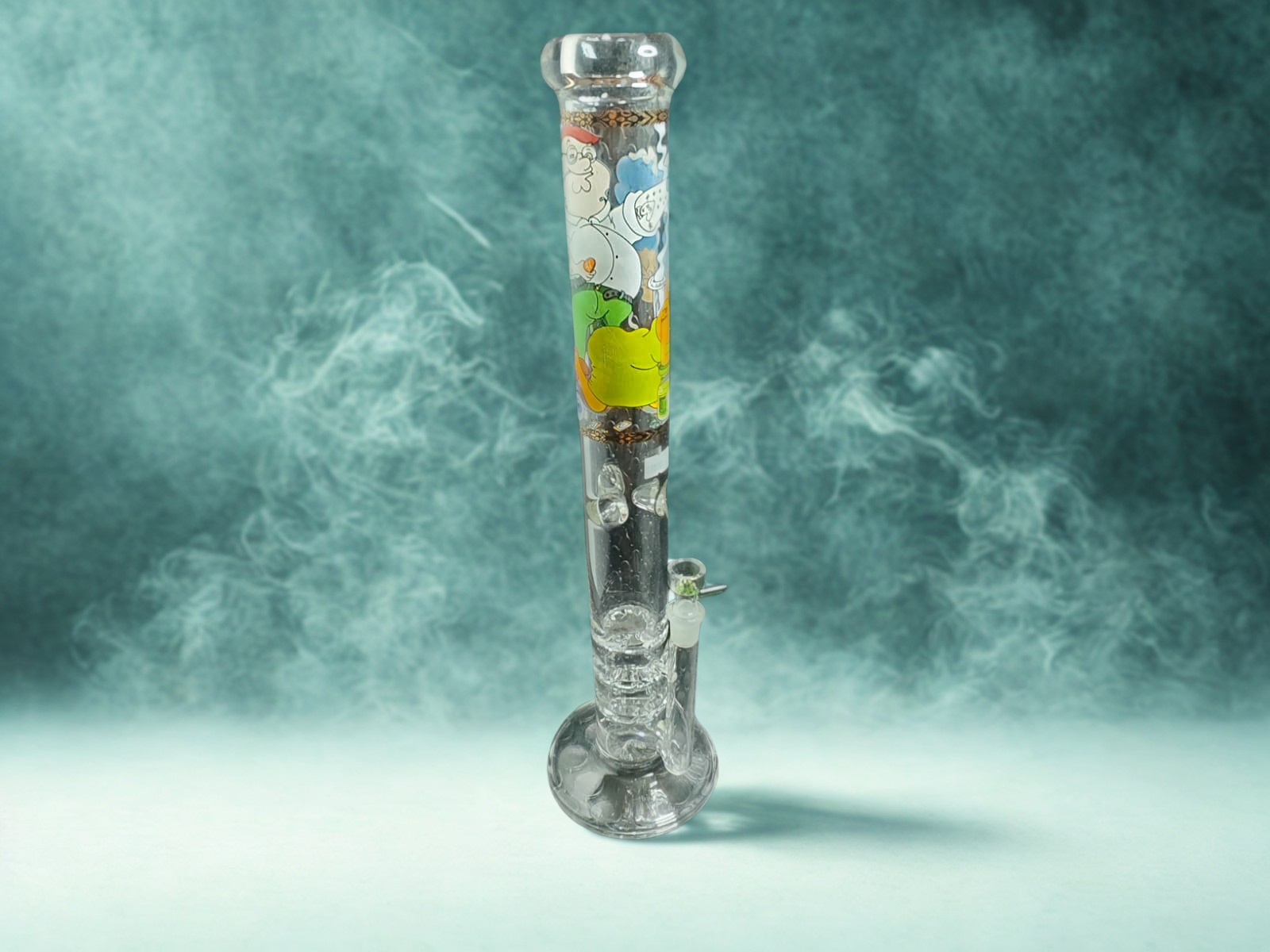 Bong de Vidrio Coleccionable 40cm – Padre de Familia (Cuello Largo y Diseño Cómico)