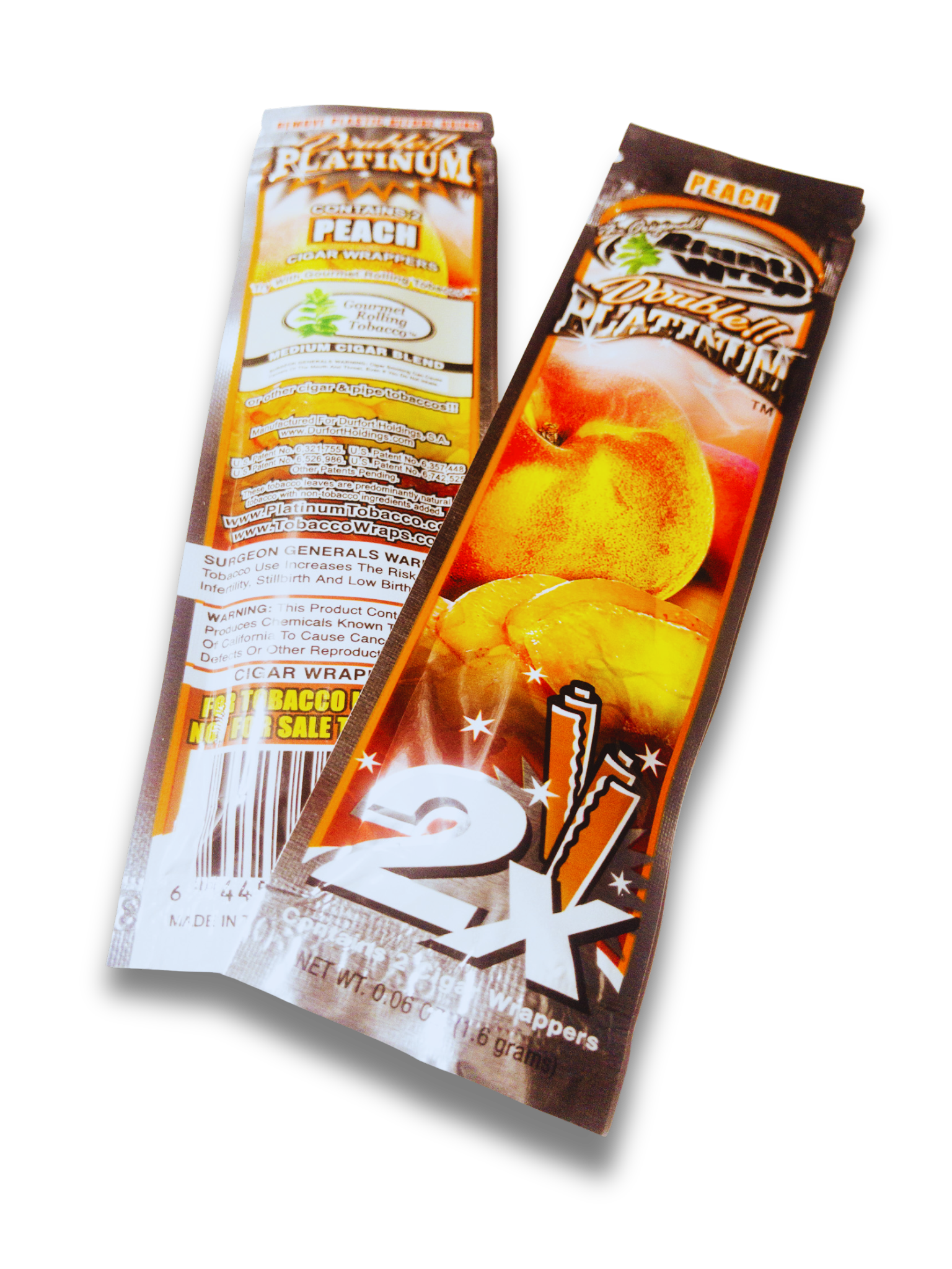🍑 Blunt Wrap Hemp Wraps | Sabor Peach (Durazno) | Libre de Tabaco - Image 3