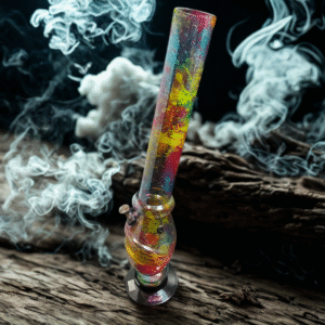 Bong de Acrilico Cuello Largo 45cm (Straight Tube) – Calada Helada y Sabor Máximo