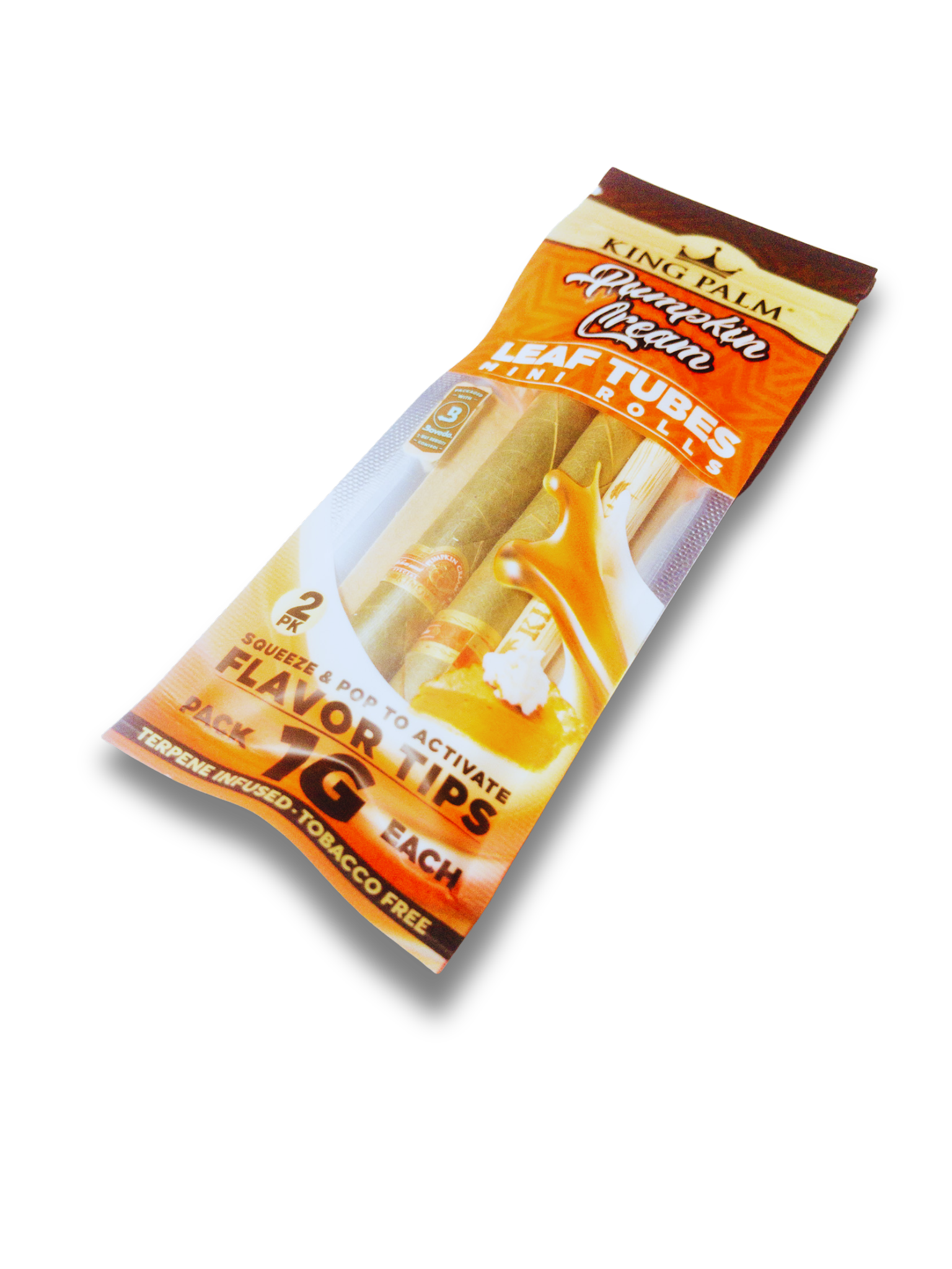 🍂 King Palm | Mini Rolls Sabor Pumpkin Cream (Crema de Calabaza)