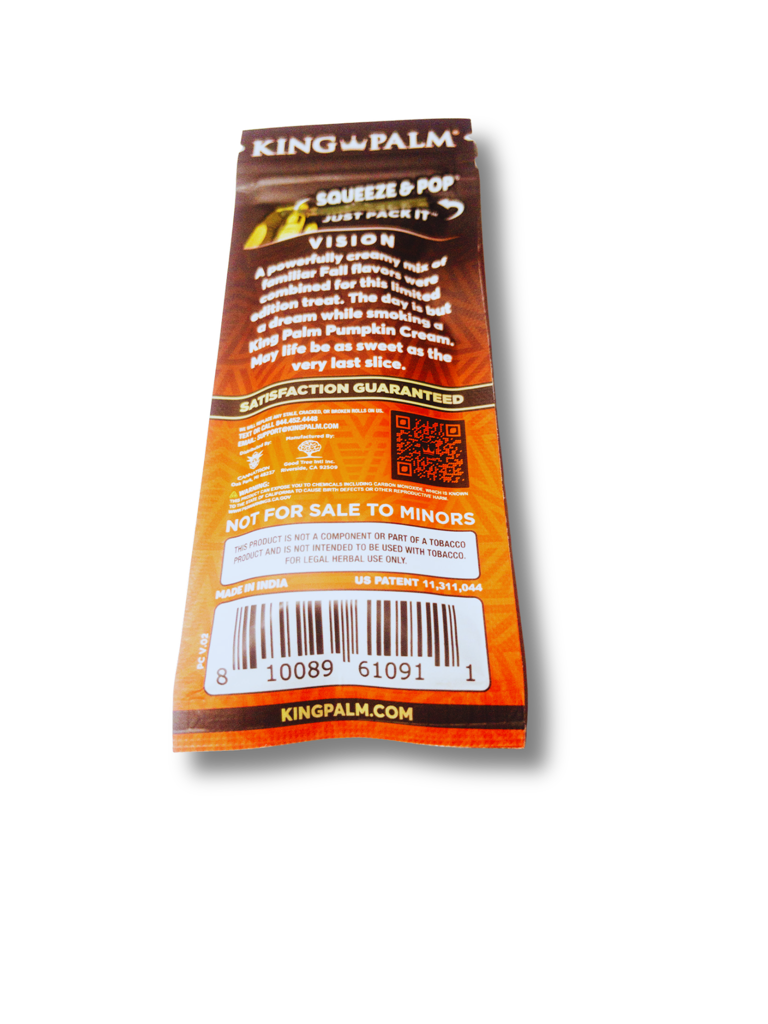 🍂 King Palm | Mini Rolls Sabor Pumpkin Cream (Crema de Calabaza) - Image 2