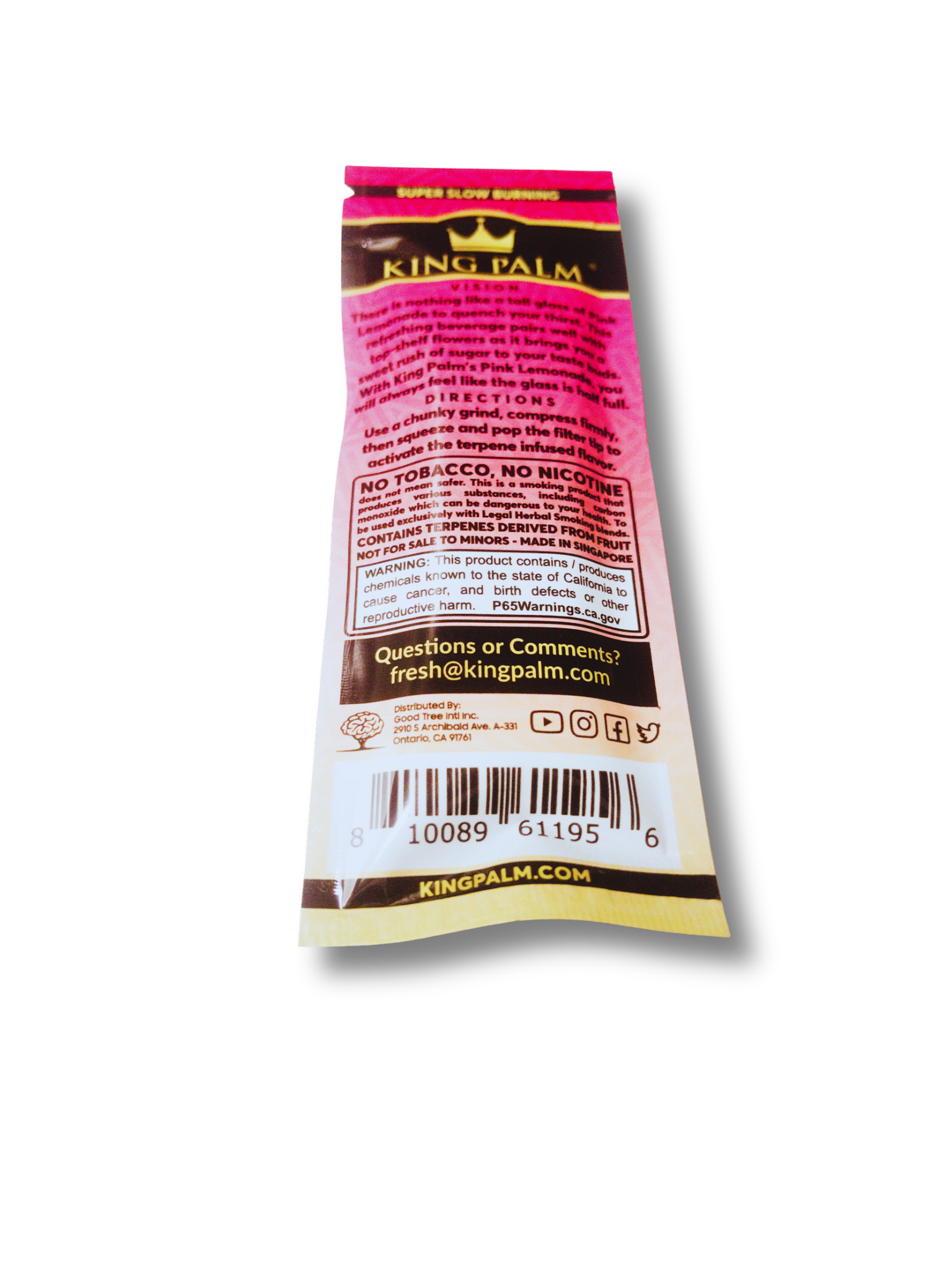 King Palm Hemp Wraps | Pink Lemonade 🌴 - Image 2