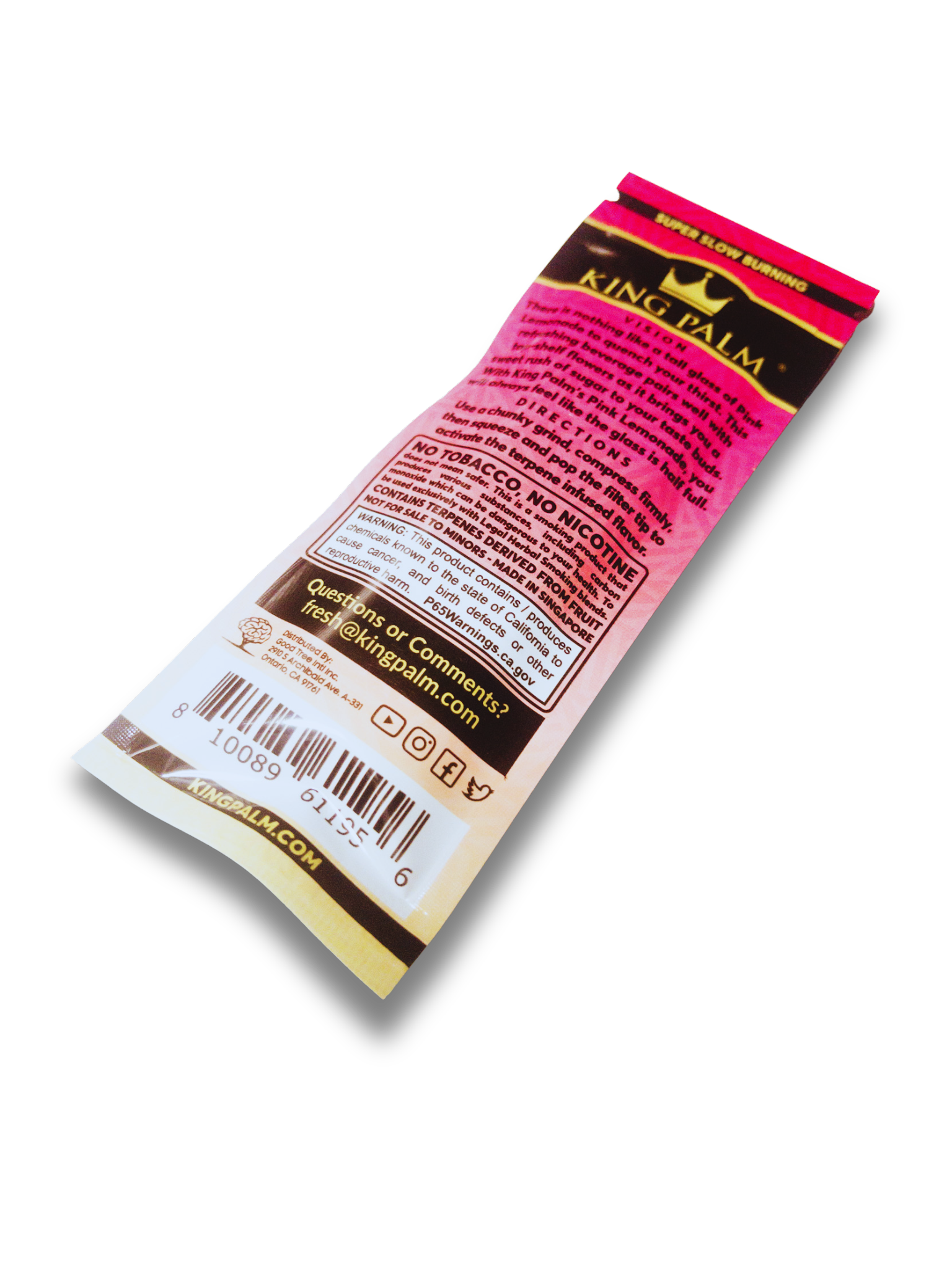 King Palm Hemp Wraps | Pink Lemonade 🌴 - Image 4