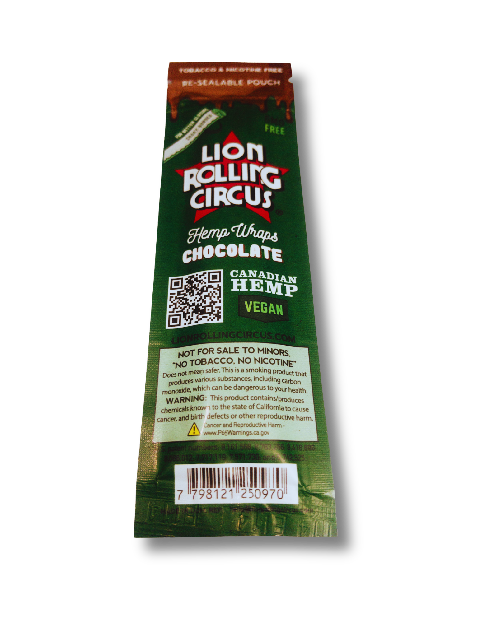 Rolling Circus Hemp Wraps (Sabor Chocolate) – 100% Cáñamo Natural - Image 2